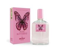 Prady - Eau de Toilette for Women Pink Butterfly - Feminine Perfume Spray 100 ml - Sweet & Floral Long-Lasting Fragrance