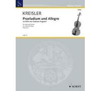 Praeludium and Allegro Fritz Kreisler Book [Softcover] Viola and Piano Schott Mu