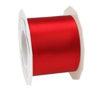PRÄSENT - Adria Satin Ribbon Red 72 mm width, 25 m length