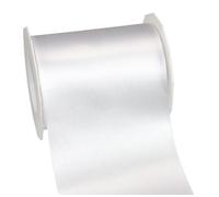 PRÄSENT - Adria Satin Ribbon White 112 mm width, 25 m length