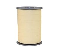 PRÄSENT - Bicolour Curling Ribbon Cream-White 10 mm width, 200 m length