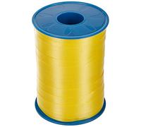 PRÄSENT C.E. Pattberg America Gift Curling Ribbon Yellow, 273 Yards of balloonribbon for Gift Wrapping, Accessories for Decoration & Handicrafts, Decoration Ribbon for Presents, 10mm - 250m