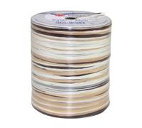 PRÄSENT C.E. Pattberg Raffia Multicolour Brown-White-Cream, 55 Yards Wrapping Presents, 5-Strand Ribbon for Gifts, Accessories for Decorating and Handicrafts, for Every Occasion, 50 m