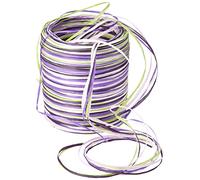 PRÄSENT C.E. Pattberg RAFFIA Multicolour Green-Lilac-Pink Ribbon, 55 Yards, 5-Strand, Viscose, Biodegradable, For Gifts, Decorating, Handicrafts, Birthdays, Christmas, Weddings, New Year, Easter