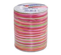 PRÄSENT C.E. Pattberg Raffia-Multicolour Raffia Ribbon Red/Green/Pink, 50 m Gift Ribbon for Wrapping, 5-Strand Craft Ribbon for Gifts, Accessories for Decorating & Crafts