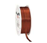 PRÄSENT C.E. Pattberg SATIN cinnamon (brown) gift ribbon, 55 yards for Wrapping Gifts, 0.24 inches width, Ribbon for Decorating & Crafting, Decorative Ribbon for Gifts, for every occasion