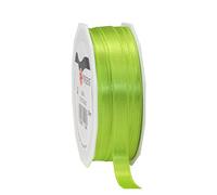 PRÄSENT C.E. Pattberg SATIN light green gift ribbon, 27 yards for Wrapping Gifts, 0.39 inches width, Ribbon for Decorating & Crafting, Decorative Ribbon for Gifts, for every occasion
