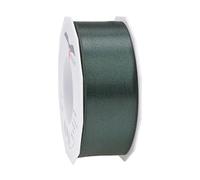 PRÄSENT C.E. Pattberg SATIN pine green gift ribbon, 27 yards for Wrapping Gifts, 1.6 inches width, Ribbon for Decorating & Crafting, Decorative Ribbon for Gifts, for every occasion