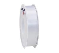 PRÄSENT C.E. Pattberg SATIN white gift ribbon, 27 yards for Wrapping Gifts, 1 inch width, Ribbon for Decorating & Crafting, Decorative Ribbon for Gifts, for every occasion