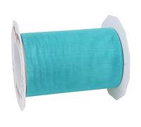 PRÄSENT C.E. Pattberg SHEER Organza turquoise, 27 yards Gift Wrap, 4.4 inches width, Accessories for Decoration & Handicrafts, Decoration Ribbon for Presents, for every occasion, Polyester, 112mm-25m