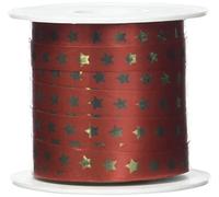 Präsent - Christmas Star Curling Ribbon Red 10 mm Width, 100 m Length
