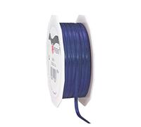 PRÄSENT C.E. Pattberg SATIN dark blue gift ribbon, 55 yards for Wrapping Gifts, 0.12 inches width, Ribbon for Decorating & Crafting, Decorative Ribbon for Gifts, for every occasion