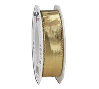Präsent - Devon Wired Ribbon Light Gold 20-m-Roll 25 mm width