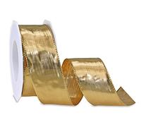 Präsent - Devon Wired Ribbon Light Gold 20-m-Roll 40 mm width
