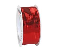Präsent - Devon Wired Ribbon Red 20-m-Roll 40 mm width