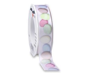 Präsent - Easter Egg Printed Satin Ribbon Colorful 20-m-Roll 25 mm width