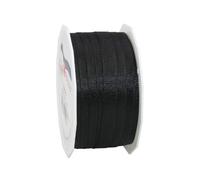 Präsent - Europa Taffeta Ribbon Black 10 mm Width, 50 m Length