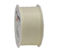 PRÄSENT - Europa Taffeta Ribbon Cream 10 mm width, 50 m length