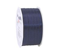 Präsent - Europa Taffeta Ribbon Dark Blue 10 mm Width, 50 m Length