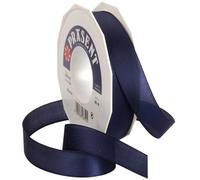 Präsent - Europa Taffeta Ribbon Dark Blue 25 mm width, 50 m length