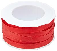 PRÄSENT - Europa Taffeta Ribbon Red 10 mm width, 50 m length