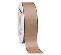 Präsent - Europa Taffeta Ribbon Taupe 40 mm Width, 50 m Length