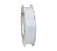 PRÄSENT - Europa Taffeta Ribbon White 25 mm width, 50 m length