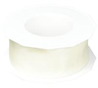 PRÄSENT - Four Seasons Organza wired edge Ribbon Cream 40 mm width, 25 m length