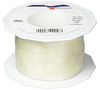 PRÄSENT - Four Seasons Organza wired edge Ribbon Cream 60 mm width, 25 m length
