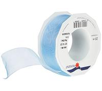 PRÄSENT - Four Seasons Organza wired edge Ribbon Light Blue 40 mm width, 25 m length