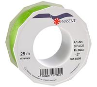 PRÄSENT - Four Seasons Organza wired edge Ribbon Lime Green 40 mm width, 25 m length