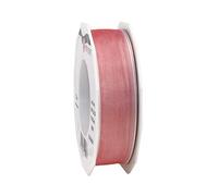 Präsent - Four Seasons Organza Wired Edge Ribbon Melon 25 mm Width, 25 m Length
