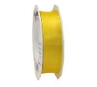PRÄSENT - Four Seasons Organza wired edge Ribbon Yellow 25 mm width, 25 m length