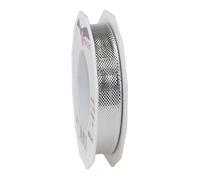 Präsent - Grönland Metallic look Ribbon Silver 25-m-Roll 15 mm width