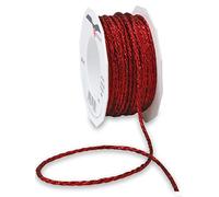 Präsent - Loire Cord Ribbon Red 25 m Length - 4 mm Width