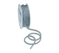 Präsent - Loire Cord Ribbon Silver 25 m length - 4 mm width