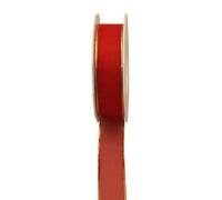 Präsent - Luna Organza wired edge Ribbon Red 20-m-Roll 40 mm width