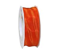 Präsent - Lyon Wired Taffeta Ribbon Blazing Red 40 mm Width, 25 m Length