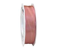 Präsent - Lyon Wired Taffeta Ribbon Blush 25 mm Width, 25 m Length