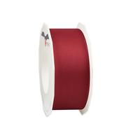 Präsent - Lyon Wired Taffeta Ribbon Burgundy 40 mm Width, 25 m Length
