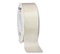 Präsent - Lyon Wired Taffeta Ribbon Champagne 40 mm Width, 25 m Length