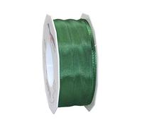 Präsent - Lyon Wired Taffeta Ribbon Evergreen 40 mm Width, 25 m Length
