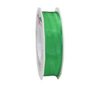 PRÄSENT - Lyon Wired Taffeta Ribbon Green 25 mm width, 25 m length