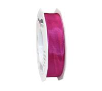 PRÄSENT - Lyon Wired Taffeta Ribbon Magenta 25 mm width, 25 m length