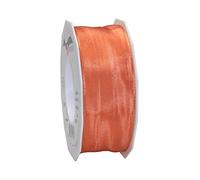 Präsent - Lyon Wired Taffeta Ribbon Salmon 40 mm Width, 25 m Length