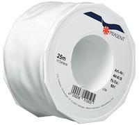 Präsent - Lyon Wired Taffeta Ribbon White 60 mm Width, 25 m Length