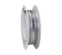 Präsent Madagaskar Ribbon, Polyester Silver, 11 x 11 x 3 cm