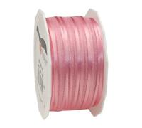 PRÄSENT - Marseille Wired Organza Ribbon Light Pink 10 mm width, 50 m length