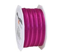 Präsent - Marseille Wired Organza Ribbon Purple 10 mm Width, 50 m Length
