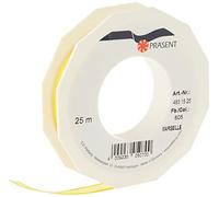 Präsent - Marseille Wired Organza Ribbon Yellow 15 mm Width, 25 m Length